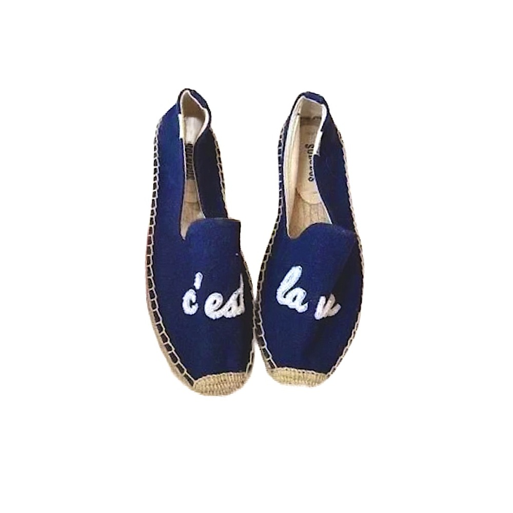 Soludos C'est La Vie Navy Espadrilles 6.5